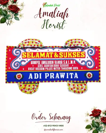 Papan Bunga Ucapan Selamat Pingku